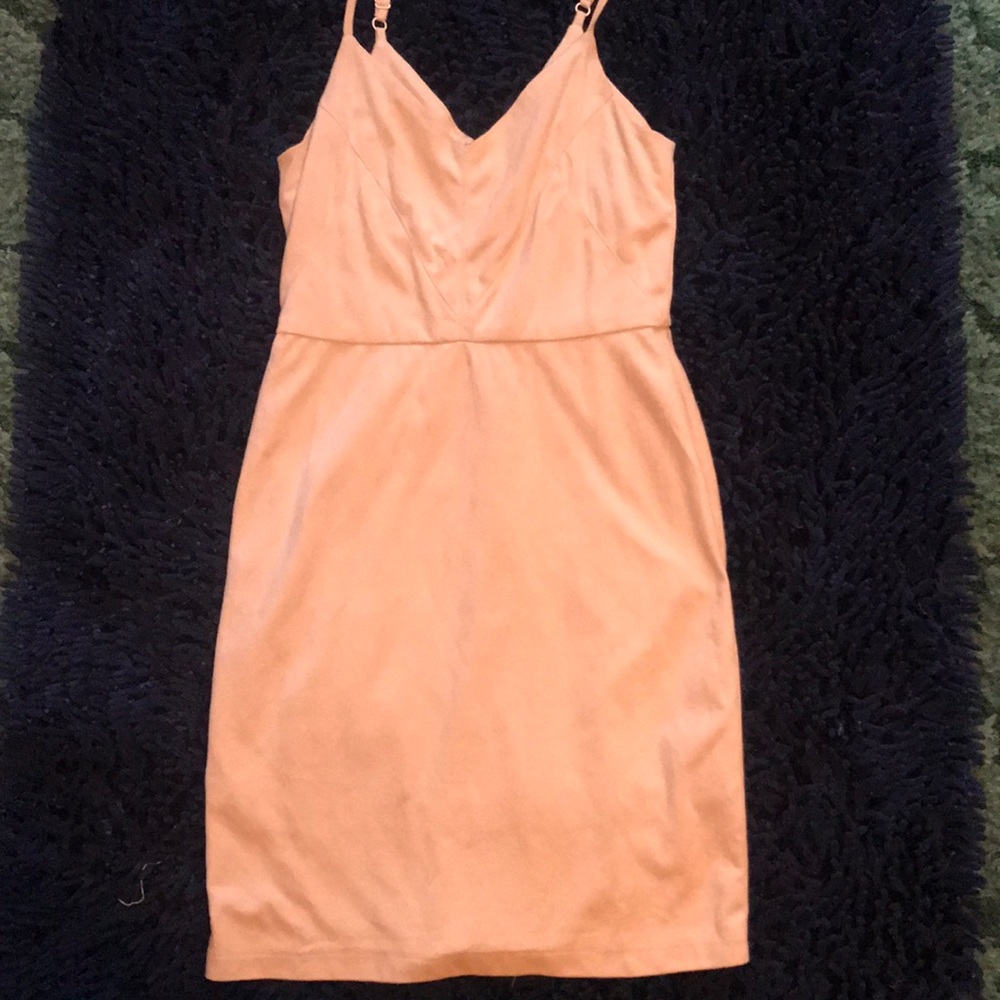 Pink midi dress